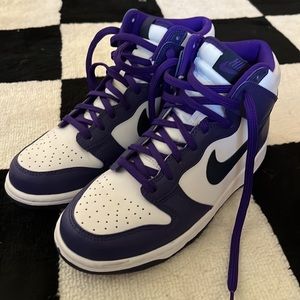 Nike high tops purple